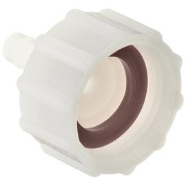 Dixon TCF72 Nylon Tuff-Lite Fitting, Short Shank Coupling, 3/4" GHT Female x 1/4" Hose ID Barbed