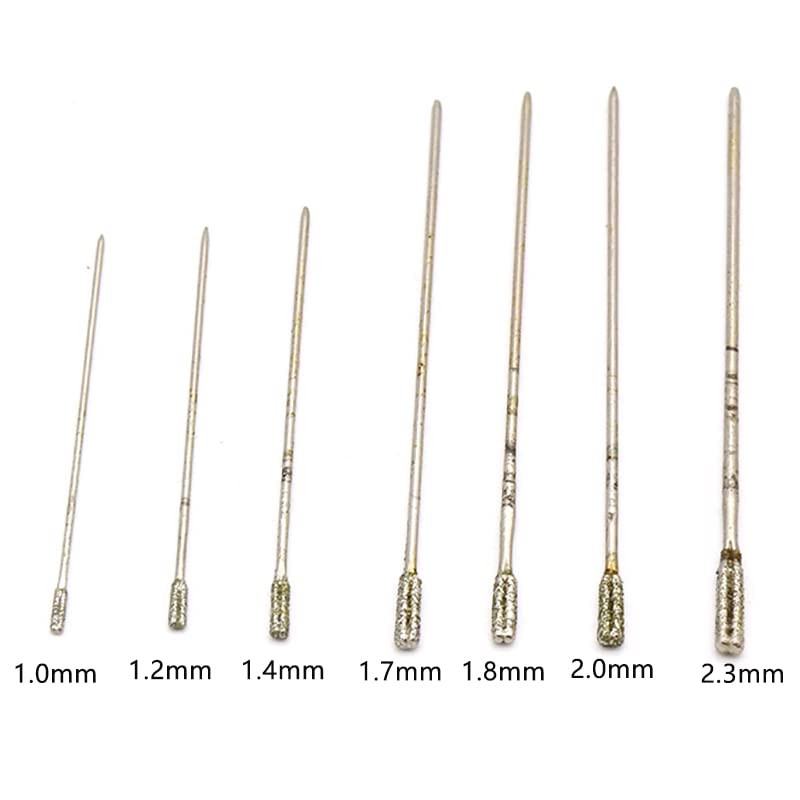 2mm Diamond Coated Lapidary Drill Bits, Diamond Glass Jewelery Drill