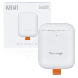 Electric Nail Clipper for Baby Nail Trimmer, Automatic Electric Nail Clippers with LED Light, Mini Nail Clippers for Adults, Seniors, Babies, Children (Bright White)