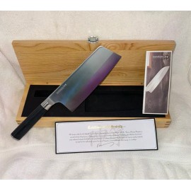 Kamikoto Chuka Bocho Cleaver - Ash Wood Box with COA - For Your Chef in 2025!