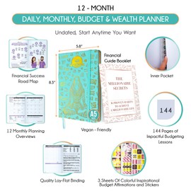 Financial Planner & Monthly Budget Planner and Monthly Bill Organizer - 12 Month Journey to Financial Freedom, Monthly Budget Book Planner | Much More Then Just a Budgeting Planner or Finance Planner
