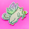 Fairy Cat Glitter Whimsical Vinyl Sticker