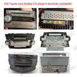 Bestycar Aftermarket Car Radio Stereo Power Wiring Harness Adapter for Old Toyota Corolla RAV4 Camry Prado Highlander Land Cruiser with 16pin Universal Power Socket