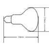 LUCKY HERP Reptile UVA UVB Mercury Vapour Bulb,Screw Thread,E27,R115,125 Watts