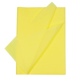 100 Sheets Yellow Tissue Paper Gift Wrap, Tissue Paper Used for Gift Wrapping,Birthday Party,Arts Crafts,Size:19.7 x 13.8 Inch (Yellow)