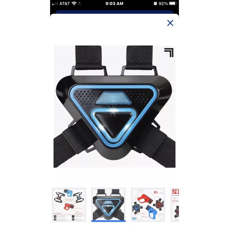 Sharper Image Two-Player Toy Laser Tag Gun Blaster & Vest