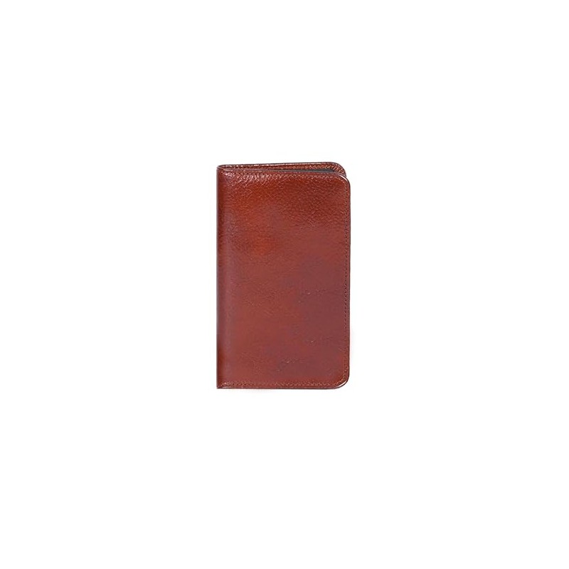 Scully Italian Leather Blank Page Pocket Notebook (Mahogany)