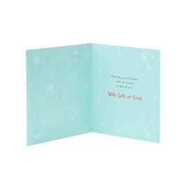 UK Greetings Christmas Card for The One I Love - Cute Globe Design
