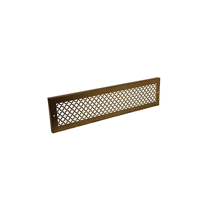 SteelCrest Bronze Series Victorian Rectangular Baseboard Grille - Oil Rubbed