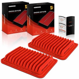 A-Premium 2-PC Pre-oiled Engine Air Filter Compatible with Toyota Corolla 2009-2019, Matrix 2009-2014, Corolla iM 2017-2018, Yaris 2006-2018 & Scion xD 2008-2014, iM & Pontiac Vibe