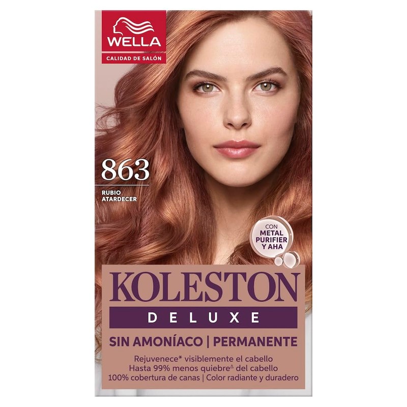 Koleston Deluxe Tinte Permanente Sin Amoniaco 863 Rubio Atardecer