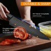6pcs High Carbon Stainless Steel Knives Handmade Forged Cleaver Chef