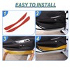 CHEAYAR Soft 3D Real Carbon Fiber Car Interior Door Panel