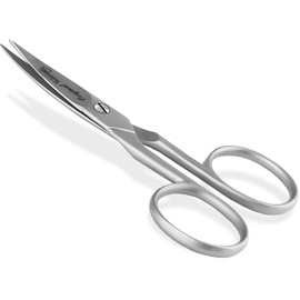 Left-Handed Nail Scissors from Solingen with One-sided Micro Teeth Made in Germany Made of Rustproof Stainless Steel Manicure Pedicure Toenail Scissors for Cutting Fingernails and Toenails 9 cm