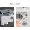 SIMIN Automatic Toothpaste Dispenser Squeezer Kit, Zahnbürstenhalter, Zahnbürstenhalter zur Wandmontage,