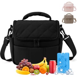 KTMOUW Loncheras para Mujer, Bolsa Térmica y Hielera - Negro