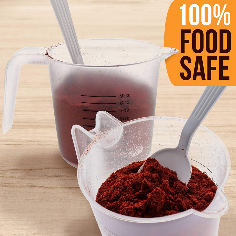 U.S. Kitchen Supply - 8 oz (250 ml) Plastic Graduated