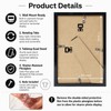 JCJMY 8.5x11 inch Picture Frame Black for Certificate Poster and