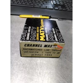 Channel Master New Channel Master Backmatched Line Tapoff UHF/VHF/FM 2 TAPS 12 DB MODEL 7231