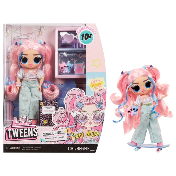 LOL Surprise Tweens - Flora Moon Fashion Doll - with Over 10 Surprises and Fabulous Accessories - Great for Children from 4 Years