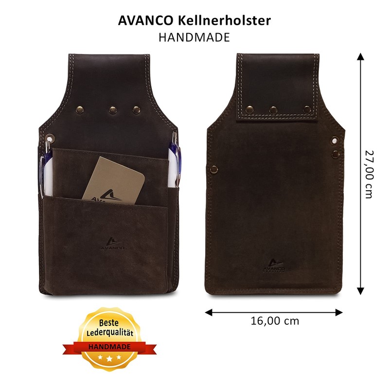 Leather Waiter Set Waiter's Holster + Waiter's Wallet (182A) Wallet