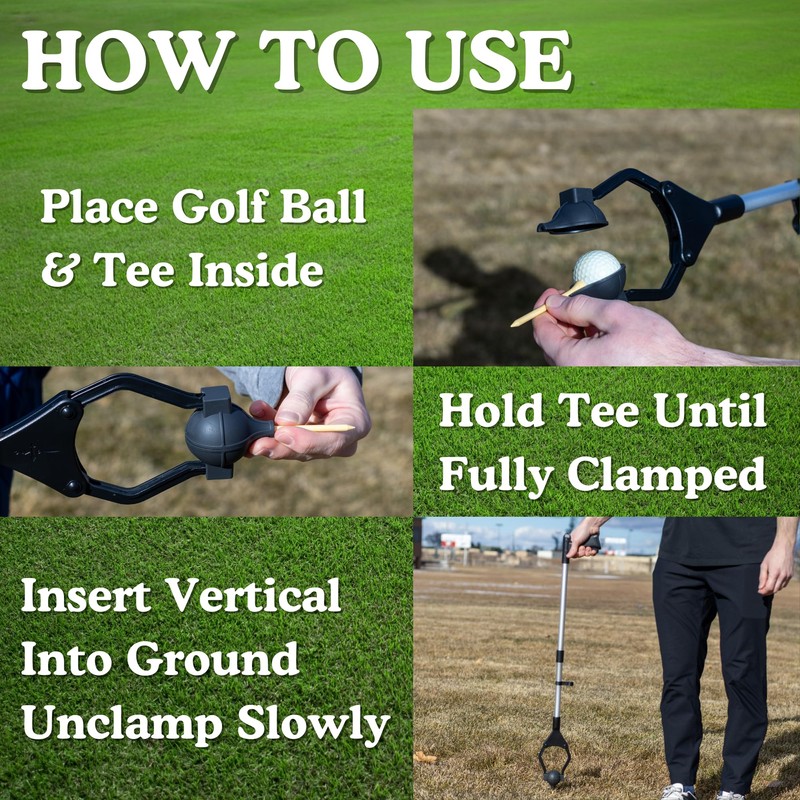 Golf Ball Teeing Aid Device for Seniors | Easy Golf