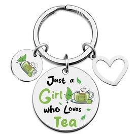 Tea Gifts for Tea Lovers Drinker Gifts for Women Birthday Gift for Girls Sister Best Friends BFF Keychains Funny Girls Birthday Christmas Thanksgiving Day Gift for Her