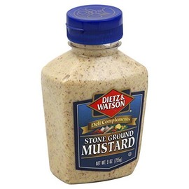 Dietz & Watson, Deli Compliments, Stone Ground Mustard, 9oz Bottle (Pack of 2)