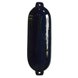 Dock Edge + Inc. Twin Eye Dolphin Smooth Boat Fender (5.5 x 20-Inch, Black)