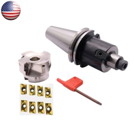 CAT40-FMB22-60 Arbor 400R 63-22 Face End Mill Shell Cutter 63mm + 10pcs APMT1604