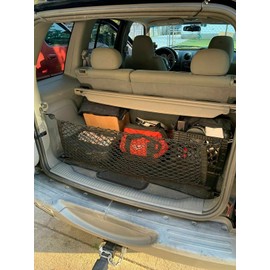 EACCESSORIES EA Rear Trunk Organizer Cargo Net for Jeep Liberty 2002-2007 – Envelope Style Cargo Net for SUV - Premium Mesh Car Trunk Organizer Vehicle Carrier Storage - Compatible with Liberty
