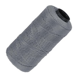 sourcing map Nylon String 3 Strands Twisted Mason Line 1.5mm x 218 Yards Nylon Twine String for DIY Projects, Home Improvement, Gardening, Gift Wrapping, Christmas Party Supplies, Dark Grey