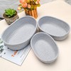Vivi Bakie Storage Basket 3-Piece Set Cotton Rope Stackable Braided