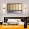 Morauroral 30″ Gold Battery Operated Wall Sconces Set of 2,