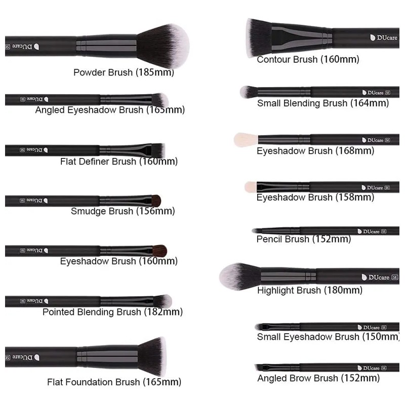 Juego De Brochas De Maquillaje Ducare (15 Unidades)