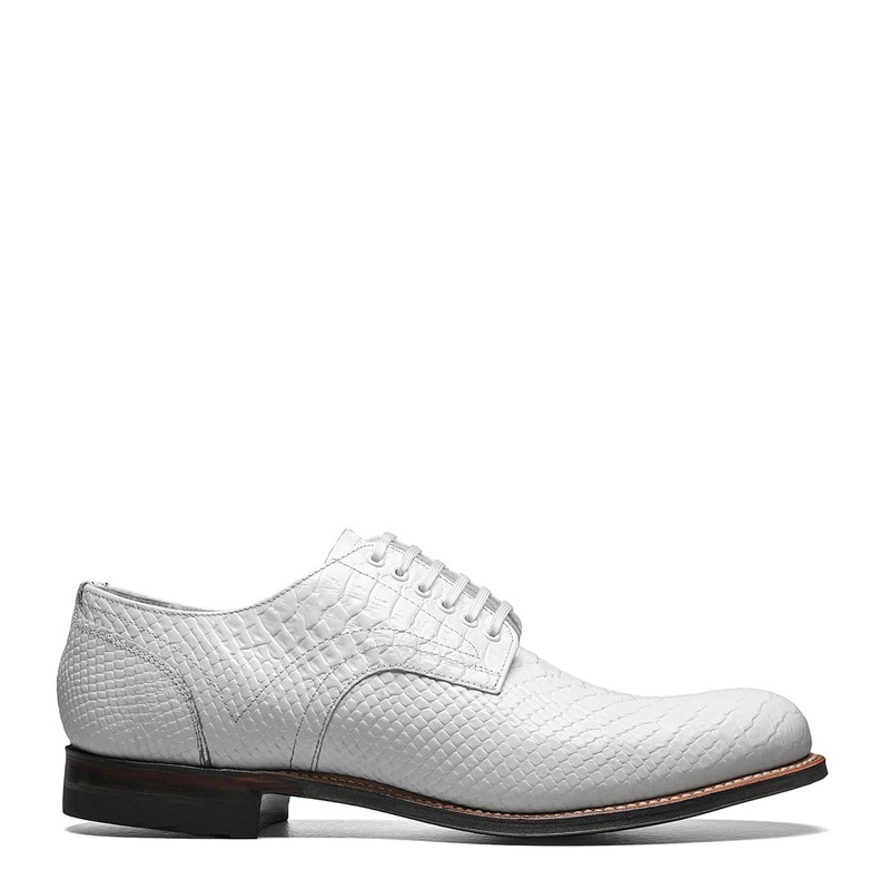 Stacy Adams Men's Madison Plain Oxford,White,13 D US