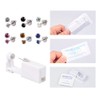 2 Pack 4mm Ear Piercing Kit with Cubic Zirconia Stud