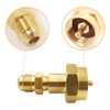 MENSI Brass Adapter with 3/8" Male Flare Thread Hook Up