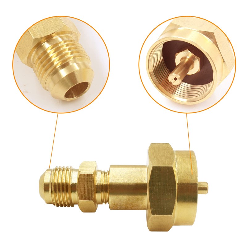 MENSI Brass Adapter with 3/8" Male Flare Thread Hook Up