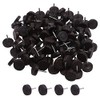 Antrader 100-Pack 5/8" Dia. Nylon Slider Glides Nail-on Furniture Table