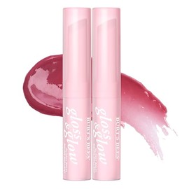 Burts Bees - Bálsamo brillante brillante 100% de origen natural, come, bebe y sé cereza, 1 tubo, paquete de 2