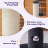 Woochpet 33'' Tall Cat Scratching Post for Adults Cats, Sturdy