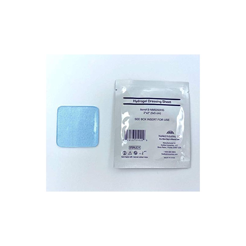 NuMed Hydrogel Dressing Sheet 2x2 12/Box