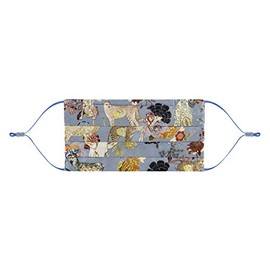 CODELLO Women's Mouth and Nose Protection | Face Mask | Mouth and Nose Mask | Face Mask | Cover Up | Made of Pure Silk in Blue, blue