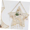 Ipetboom Cozy Home Decor Iron Earring Organizer Wall Hanging Jewelry