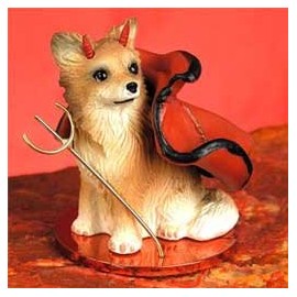 Chihuahua Little Devil Dog Figurine - Longhair