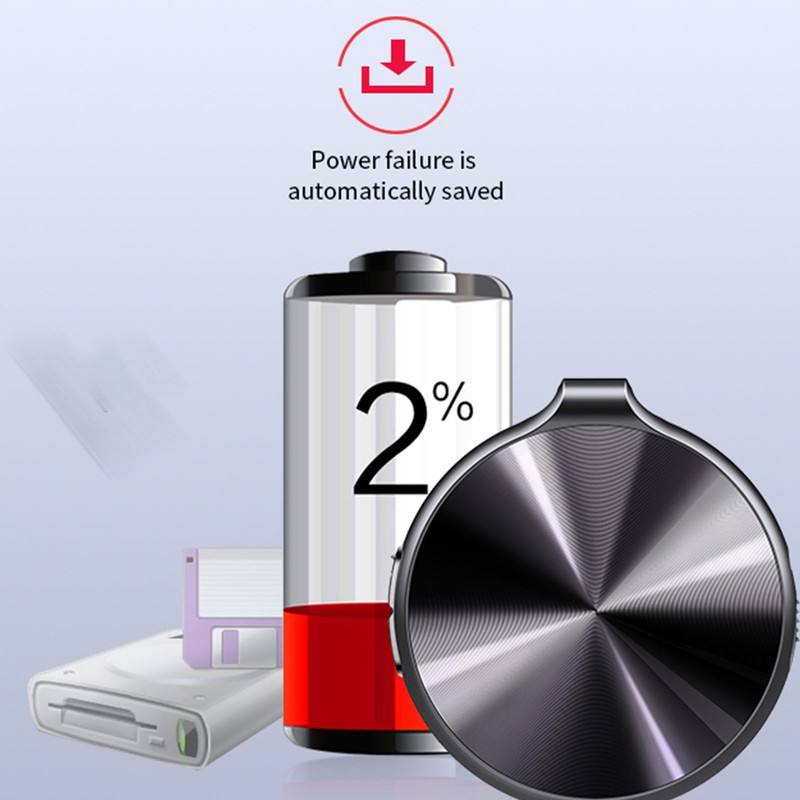 Digital Voice Recorder Strong Magnetic Voice Activated HD Noise Reduction
