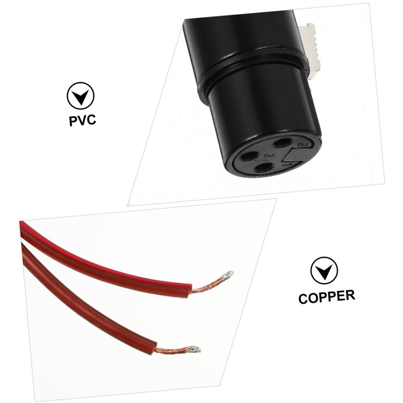 DOITOOL 2m Banana Plug Speaker Cable PVC Material Speaker Wire