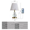 YLWYGY Bedside Touch Control Table Lamp with Dual USB Charging