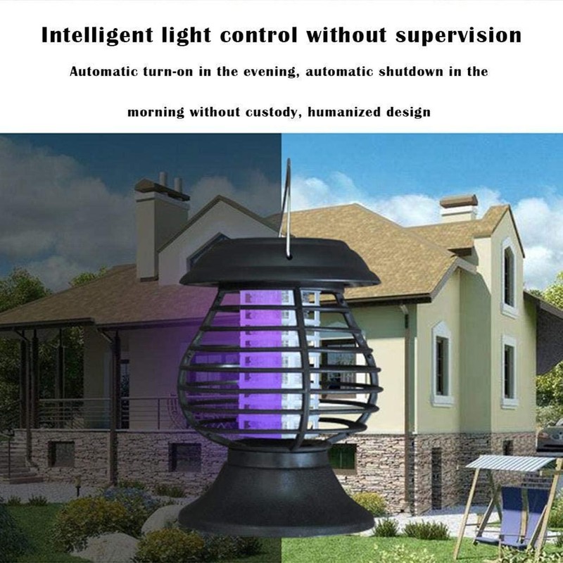 Mosquito Killer Solar LED Lamp Dual Mode Outdoor Waterproof Garden